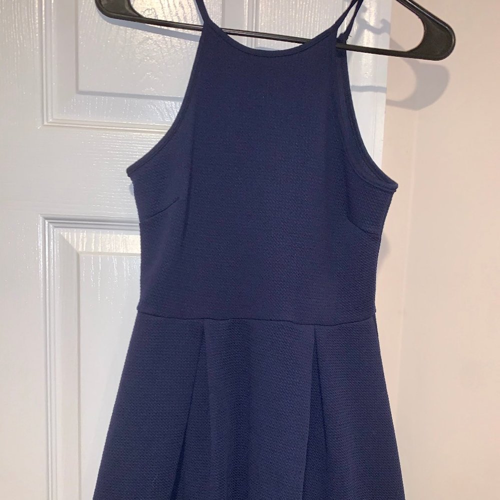 Navy Skater Dress
